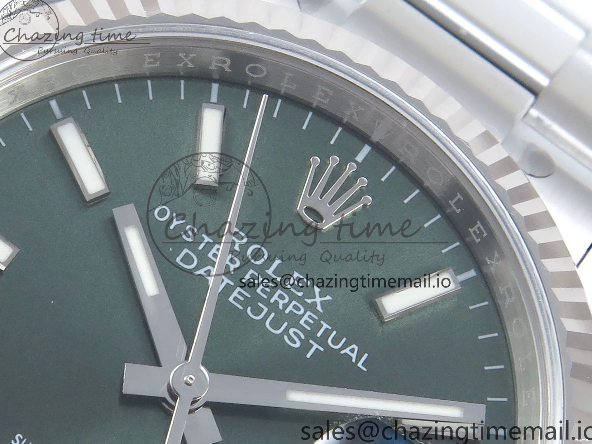 Dial EWEF DateJust 126234 A3235 Bracelet on Stick 36 Green Edition Oyster Best 0509